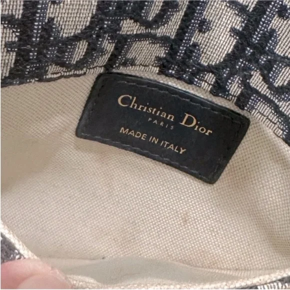 Christian Dior Monogram Navy Oblique Saddle Belt Bag - Picture 15 of 17